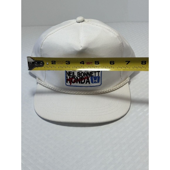 Vintage Nascar Neil Bonnett Team Honda Trucker Snapback Hat - Picture 11 of 13